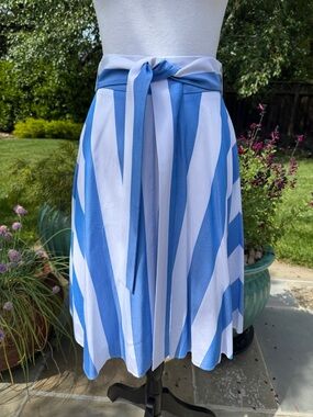 Striped A-Line Skirt by Ann Taylor